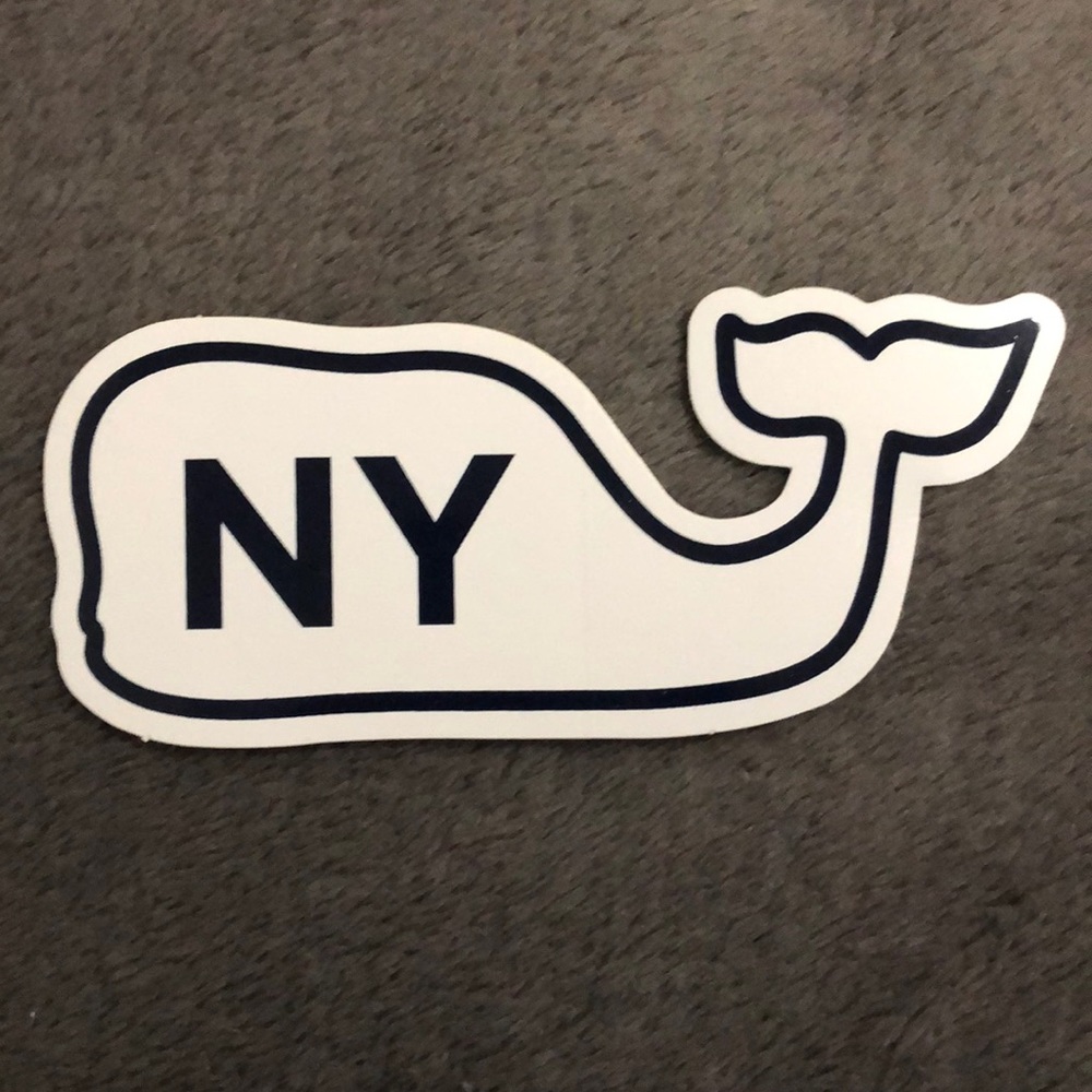 NY Vineyard Vines Whale Sticker!! (New York)
